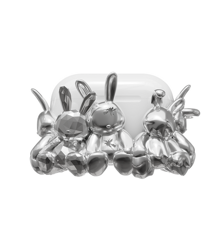 Airpods Bunniz Silver