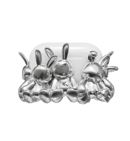Airpods Bunniz Silver