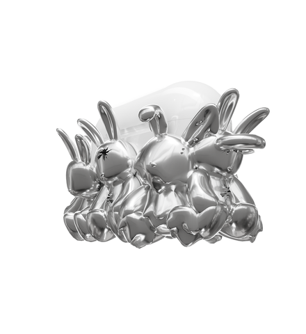 Airpods Bunniz Silver