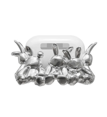 Airpods Bunniz Silver