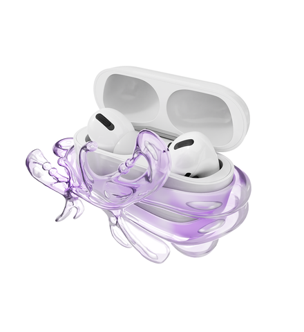 Airpods Bfy Glass Purple